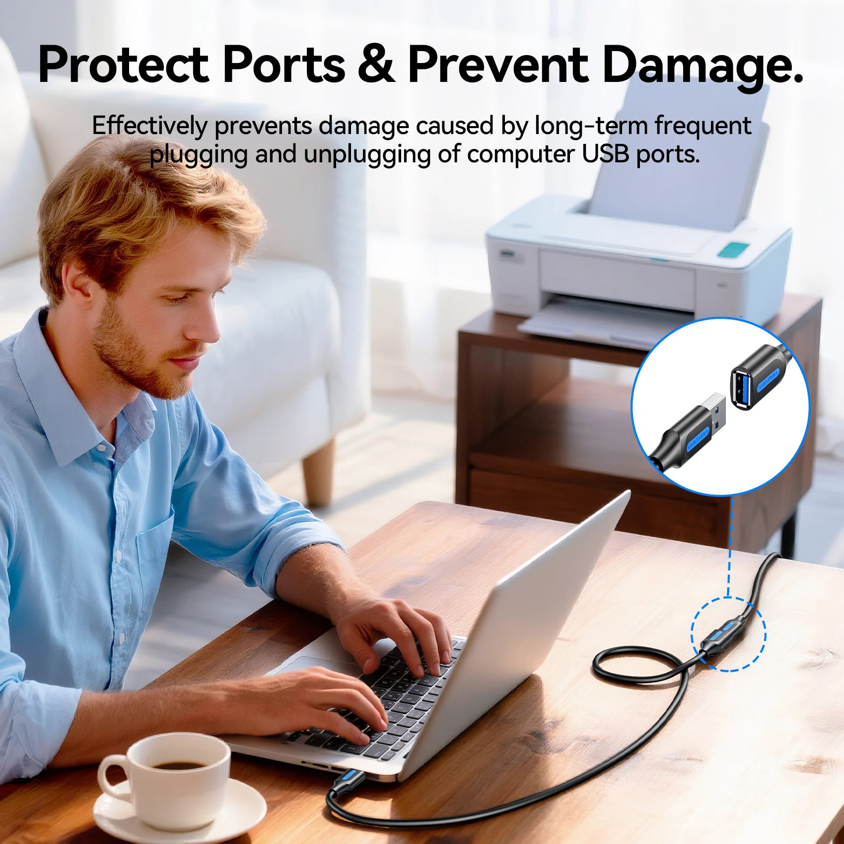 Vention USB 3.2 Extension Cable - Image 6