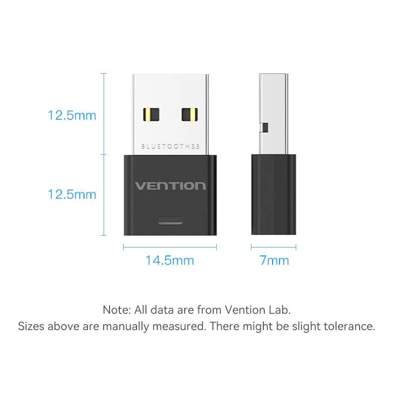 Vention USB Bluetooth 5.3 Adapter Black Mini Type - Image 13