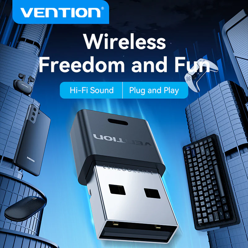 Vention USB Bluetooth 5.3 Adapter Black Mini Type - Image 18