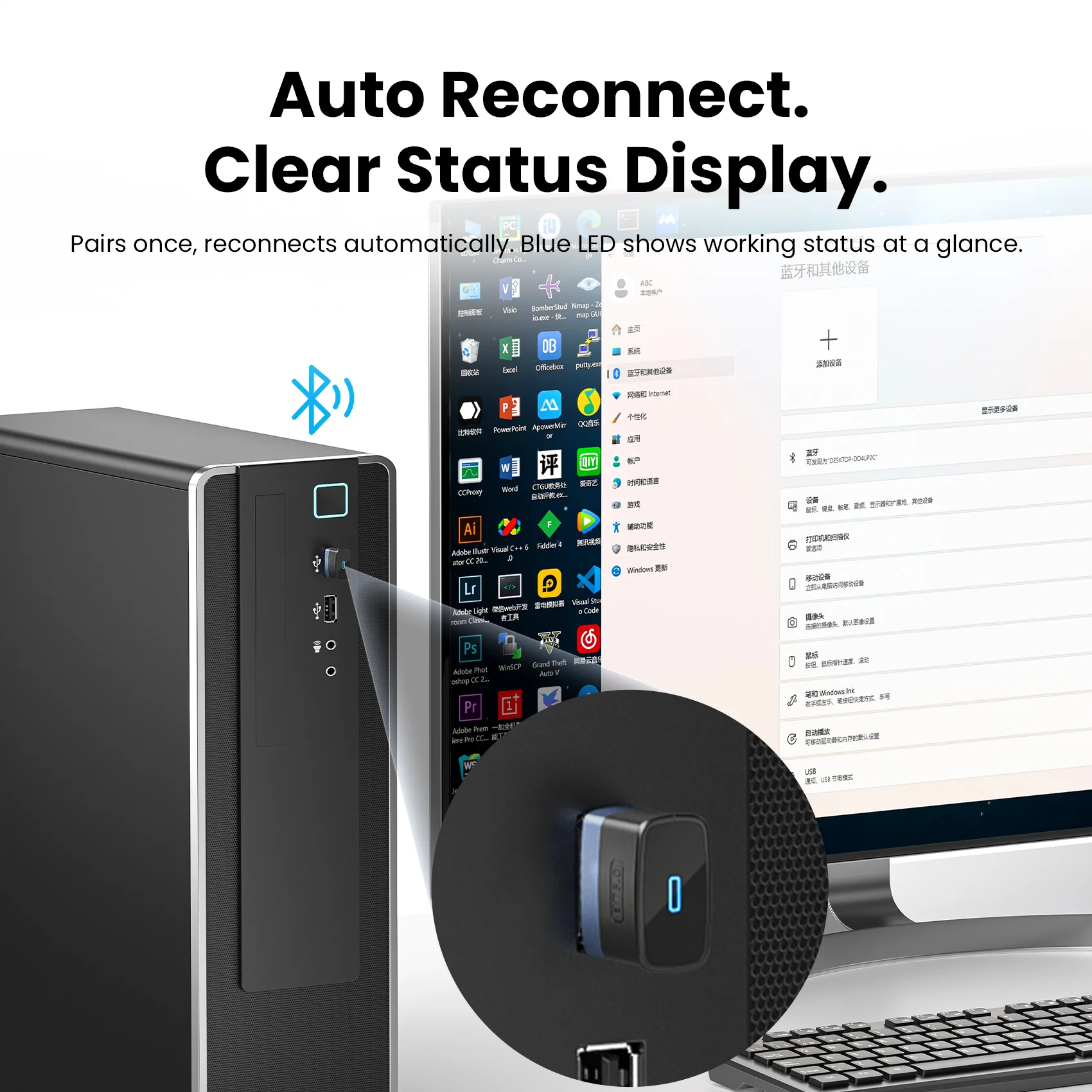 Vention USB Bluetooth Adapter - Image 6