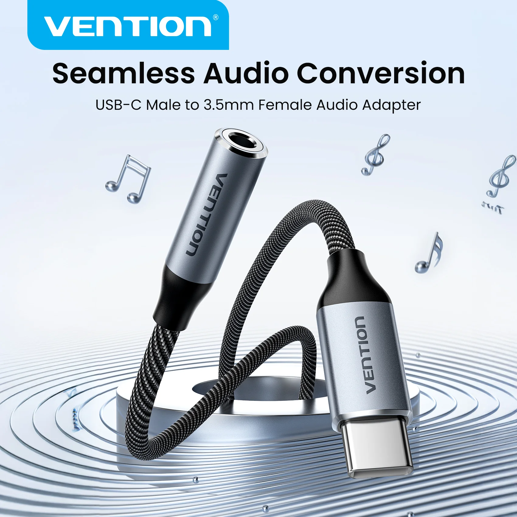 Vention USB-C Male to 3.5mm Female Audio Adapter - Image 5