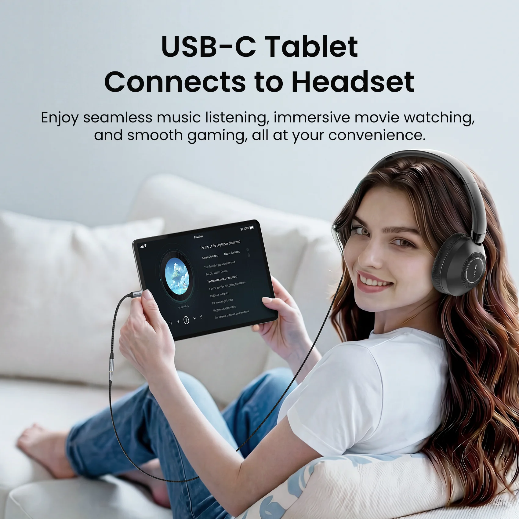 Vention USB-C Male to 3.5mm Female Audio Adapter - Image 9