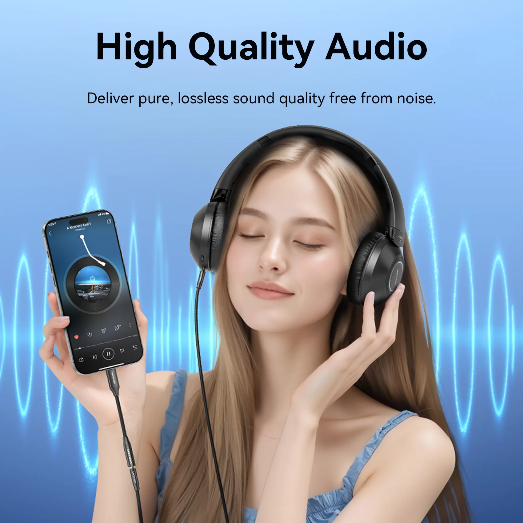 Vention USB-C Male to 3.5mm Female Audio Adapter - Image 5