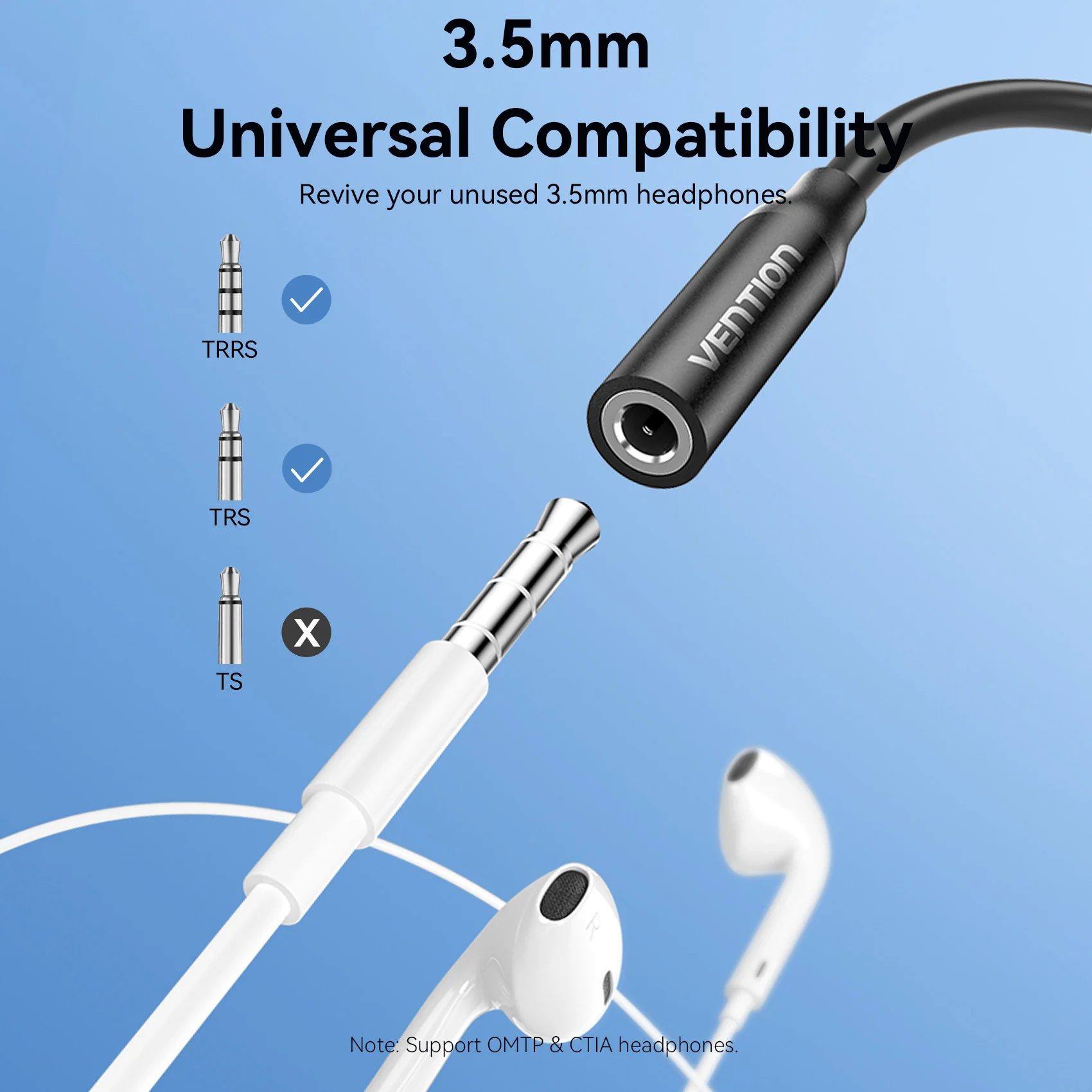Vention USB-C Male to 3.5mm Female Audio Adapter - Image 6