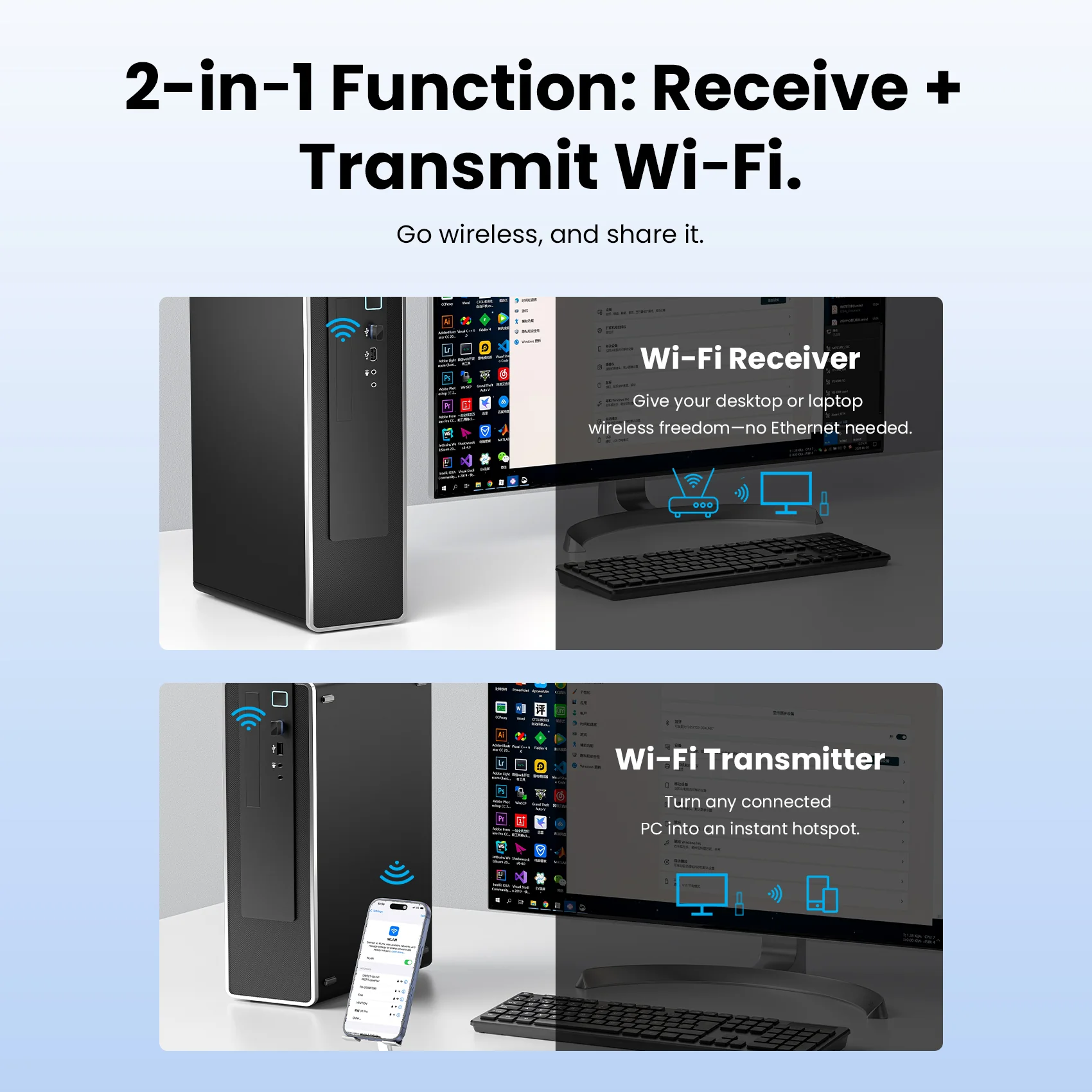 Vention USB Wi-Fi Adapter - Image 5