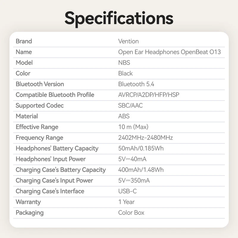 Vention Wireless Bluetooth Open Ear Headphones OpenBeat - Image 12