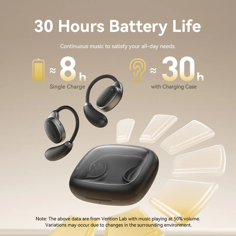 Vention Wireless Bluetooth Open Ear Headphones OpenBeat O15 Black - Image 13