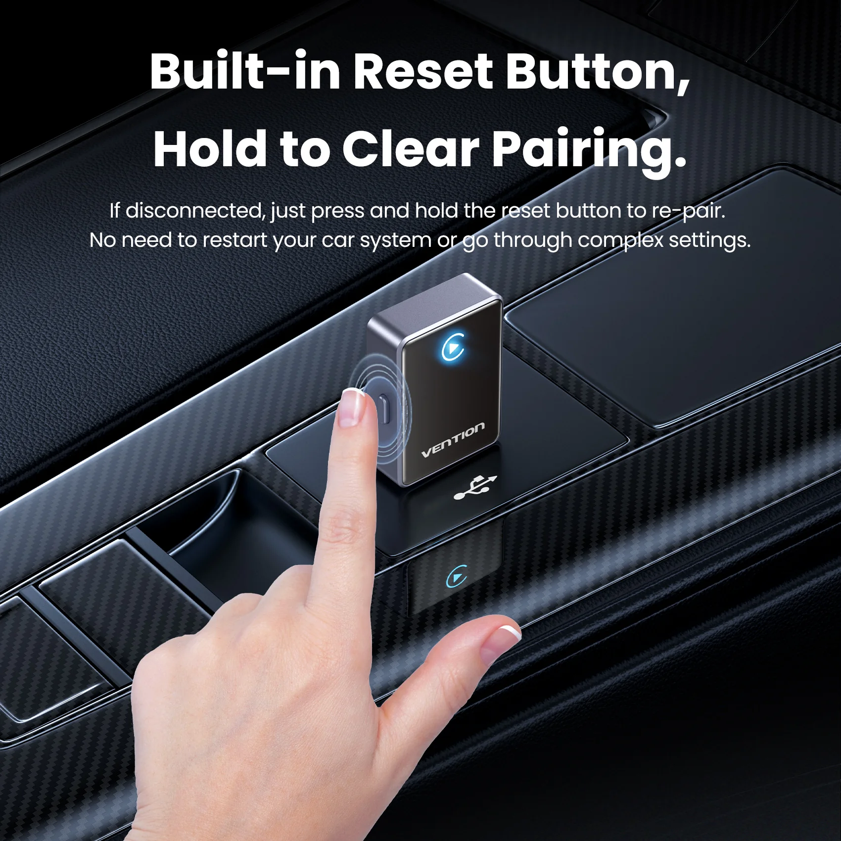 Vention Wireless CarPlay Adapter - Image 6