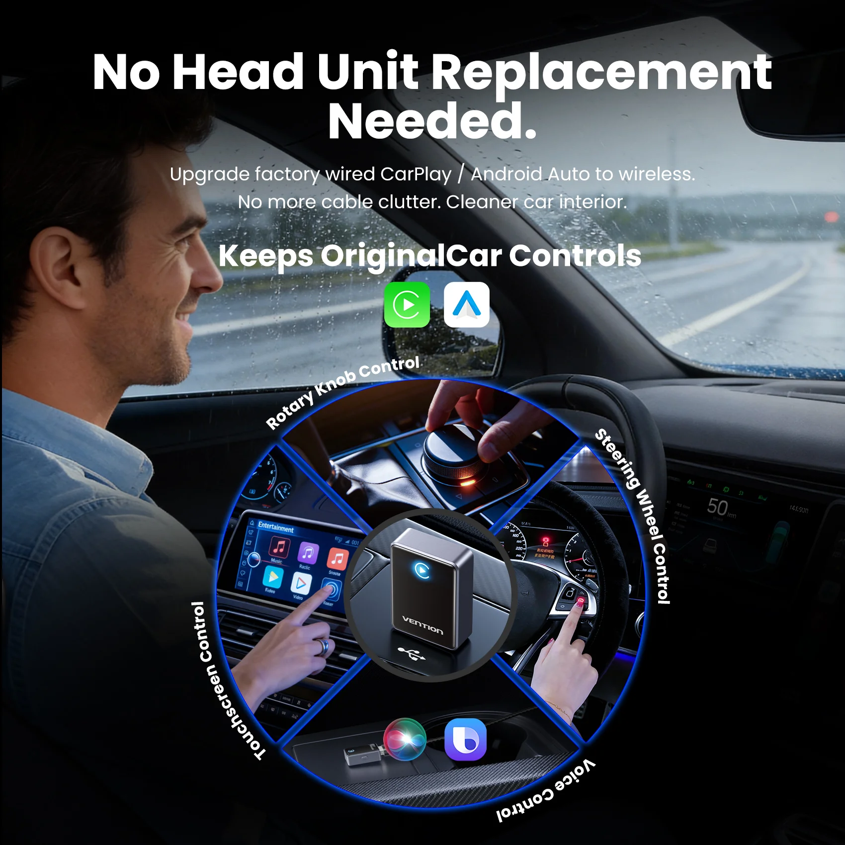 Vention Wireless CarPlay Adapter - Image 8