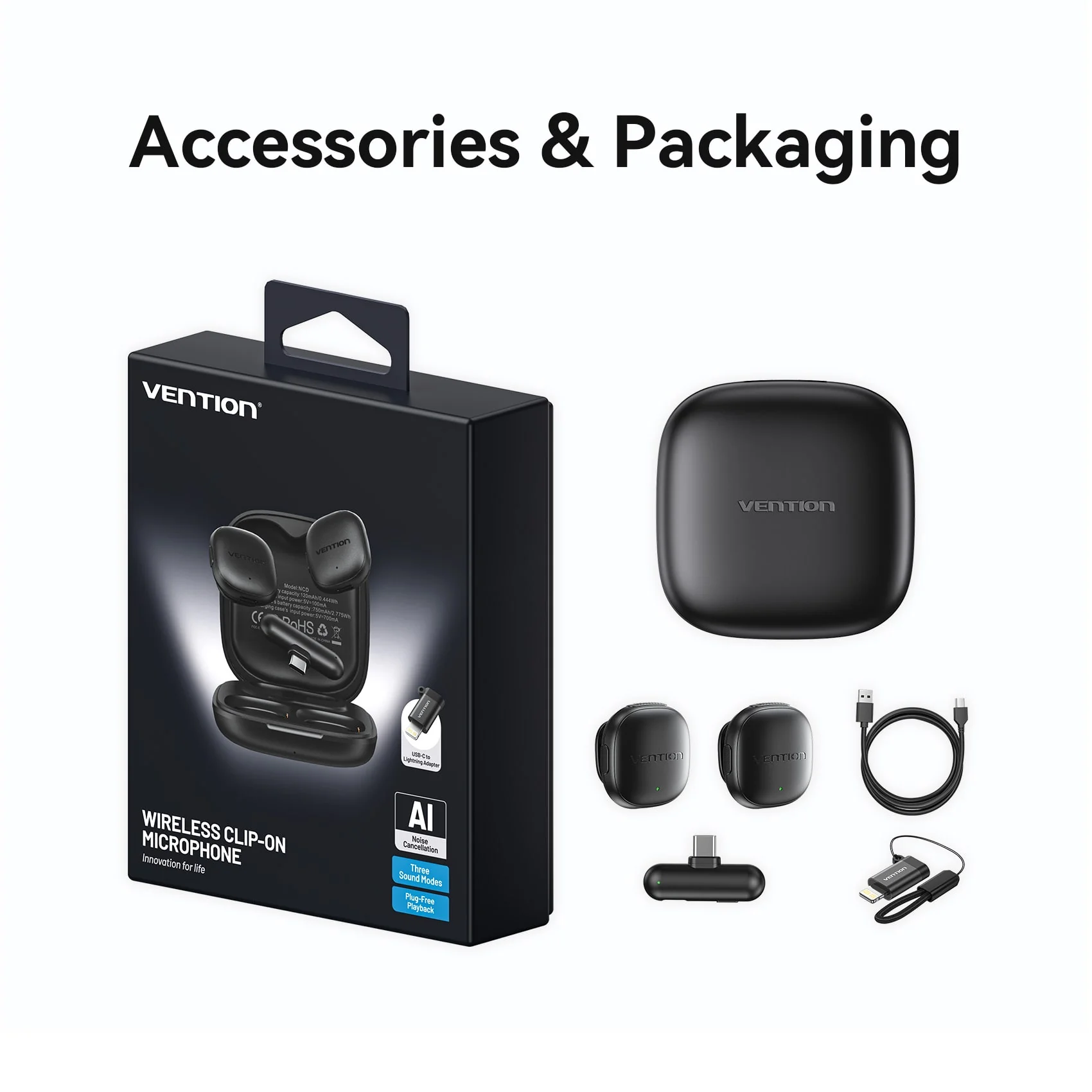 Vention Wireless Clip-On Microphone - Image 12