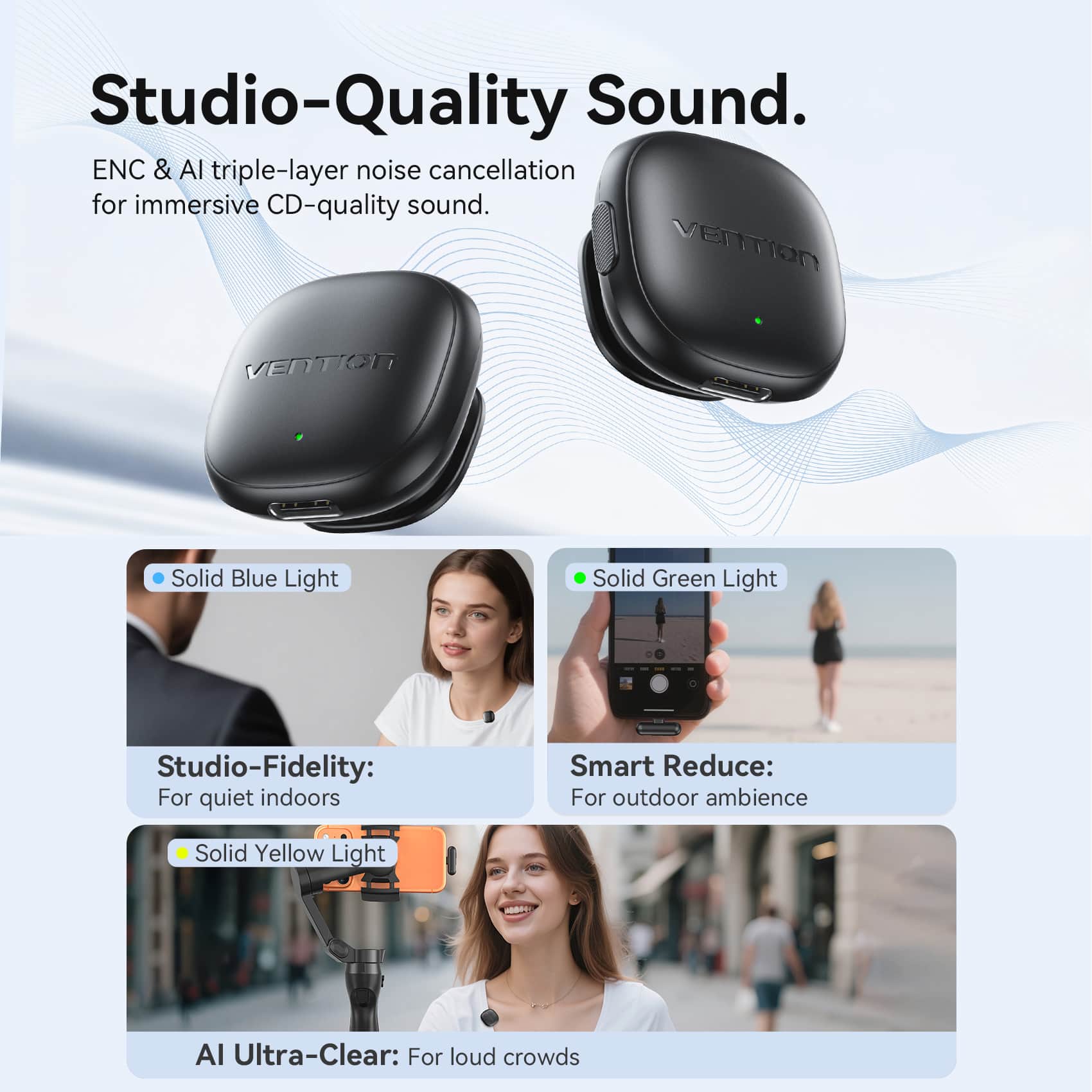Vention Wireless Clip-On Microphone - Image 4