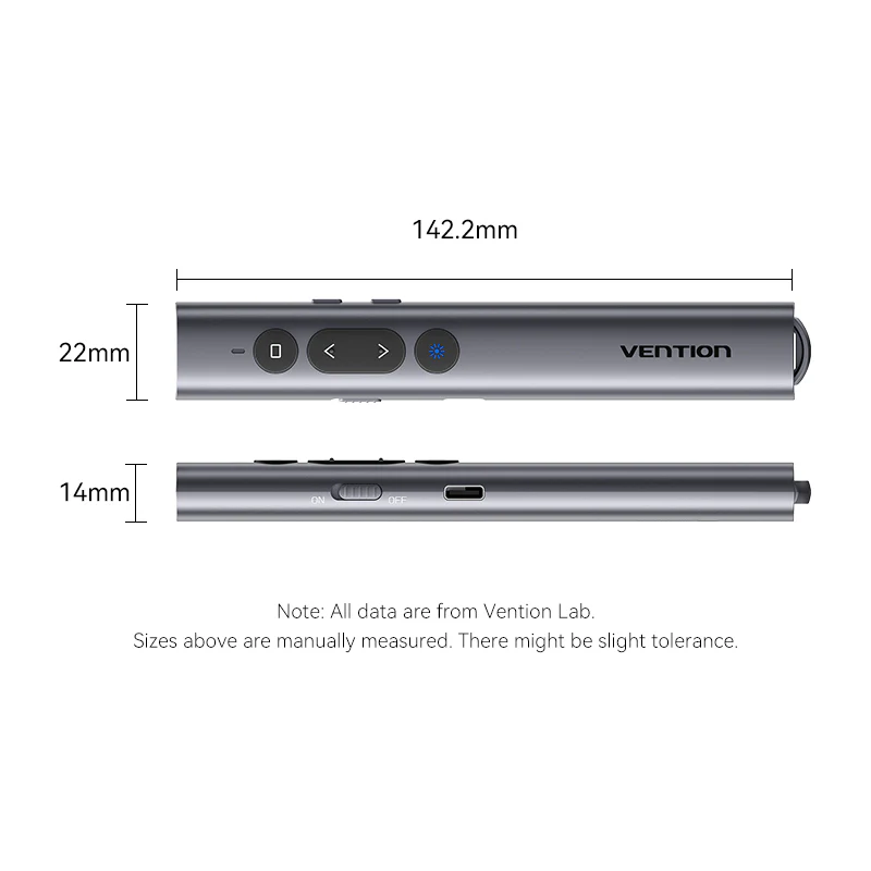 Vention Wireless PowerPoint Presentation Clicker with Green Laser Pointer - Image 18