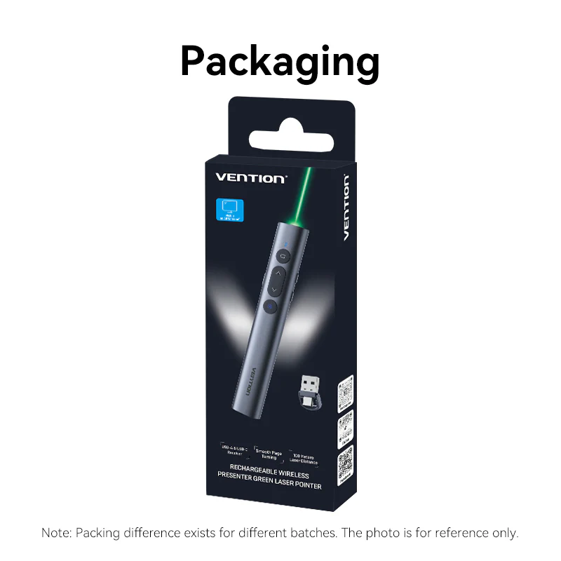 Vention Wireless PowerPoint Presentation Clicker with Green Laser Pointer - Image 20