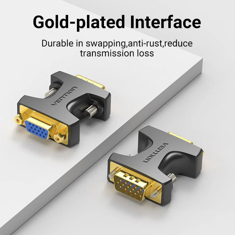 Vention VGA Male to Female Adapter Black - Image 7