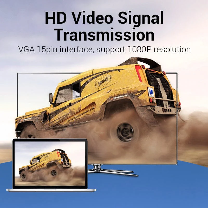 Vention VGA Male to Male Adapter Black - Image 5
