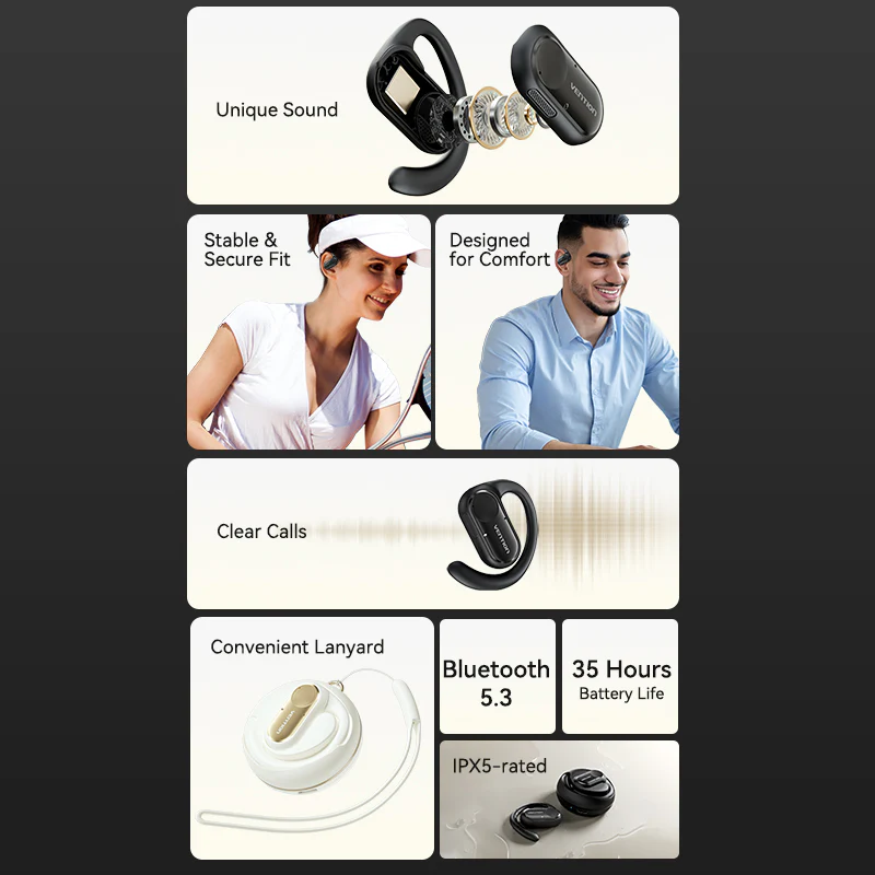 Vention Wireless Bluetooth Open Ear Headphones OpenBeat - Image 4