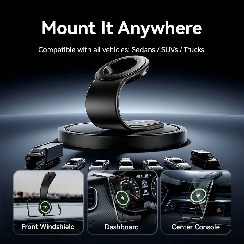Vention Wireless Car Mount Charger - Image 12