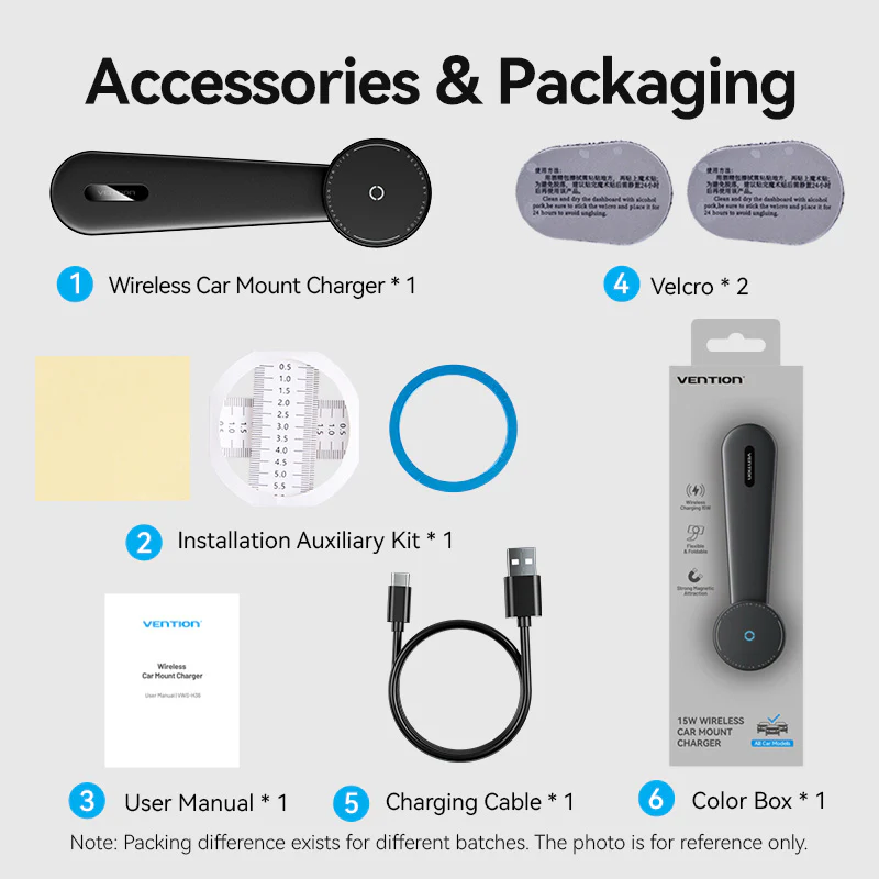 Vention Wireless Car Mount Charger - Image 6